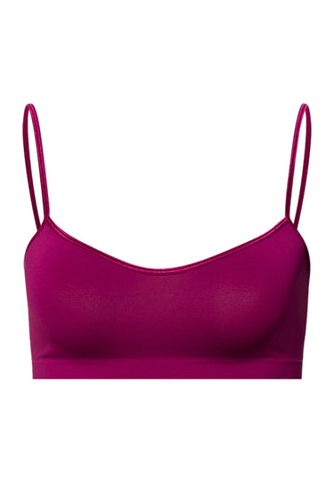 Touch Feeling Spaghetti Crop Top | Pink Tourmaline 71824-2473